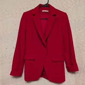 Alice + Olivia Women's Red Helena Blazer Size 0